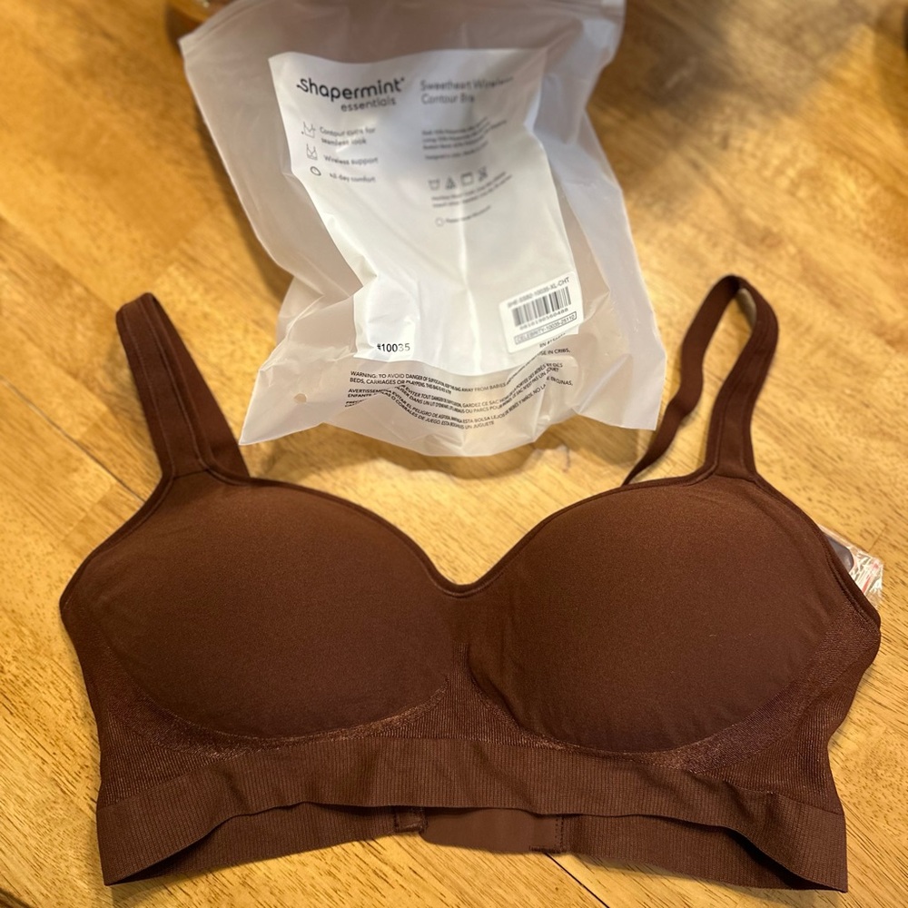 Shapermint Essentials Sweetheart Wireless Contour Bra XL